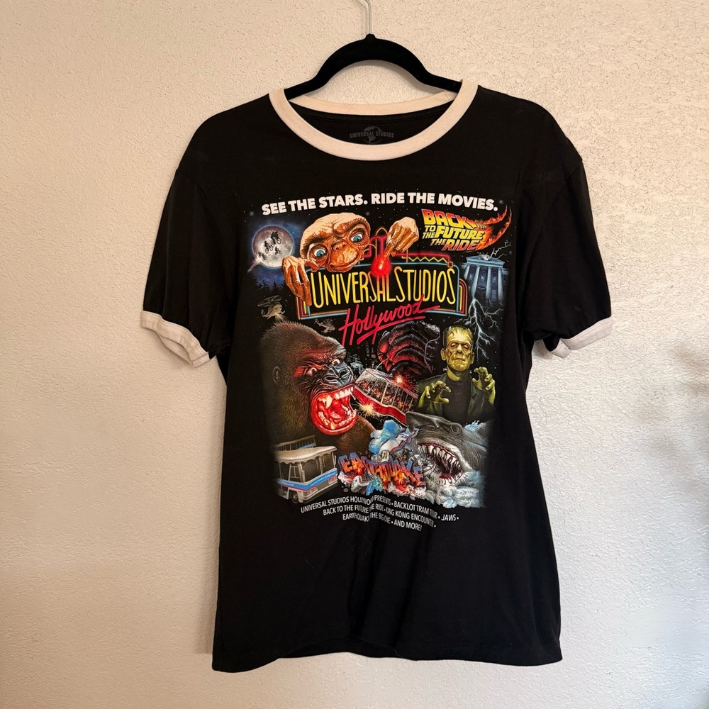 Universal Studios Black Ringer Tee - image 2